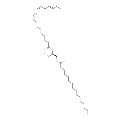 rac-1-Palmitoyl-2-linolenoyl-3-chloropropanediol structure