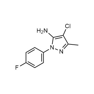 4-Chloro-1-(4-fluorophenyl)-3-methyl-1H-pyrazol-5-amine Structure