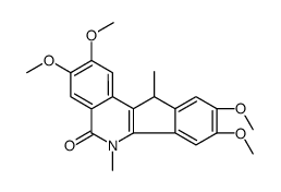 2,3,8,9-tetramethoxy-6,11-dimethyl-11H-indeno[1,2-c]isoquinolin-5-one结构式