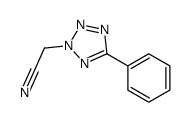 2-(5-phenyltetrazol-2-yl)acetonitrile Structure