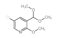 5-氯-3-(二甲氧基甲基)-2-甲氧基吡啶结构式