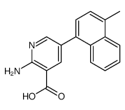 2-amino-5-(4-methylnaphthalen-1-yl)pyridine-3-carboxylic acid结构式