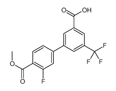3-(3-fluoro-4-methoxycarbonylphenyl)-5-(trifluoromethyl)benzoic acid Structure