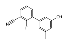 2-fluoro-3-(3-hydroxy-5-methylphenyl)benzonitrile结构式