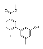 methyl 4-fluoro-3-(3-hydroxy-5-methylphenyl)benzoate结构式