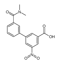 3-[3-(dimethylcarbamoyl)phenyl]-5-nitrobenzoic acid结构式