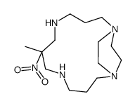 7-methyl-7-nitro-1,5,9,13-tetrazabicyclo[11.2.2]heptadecane Structure