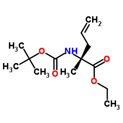 ethyl (2R)-2-[(tert-butoxycarbonyl)amino]-2-methylpent-4-enoate Structure