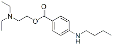 p-(butylamino)benzoic acid-2-(diethylamino)ethyl ester结构式