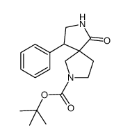 6-Oxo-9-phenyl-2,7-diaza-spiro[4.4]nonane-2-carboxylic acid tert-butyl ester Structure