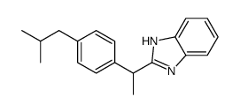 1H-Benzimidazole, 2-[1-[4-(2-methylpropyl)phenyl]ethyl]-结构式