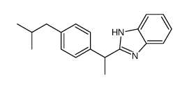 1H-Benzimidazole, 2-[1-[4-(2-methylpropyl)phenyl]ethyl]- Structure