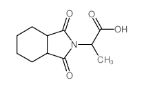 2-(1,3-Dioxooctahydro-2H-isoindol-2-yl)propanoic acid Structure