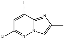 Imidazo[1,2-b]pyridazine, 6-chloro-8-iodo-2-methyl- structure