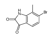 6-bromo-7-methyl-1H-indole-2,3-dione结构式