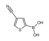 (4-cyanothiophen-2-yl)boronic acid结构式
