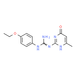 N-(4-Ethoxyphenyl)-N'-(6-methyl-4-oxo-1,4-dihydropyrimidin-2-yl)guanidine结构式