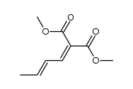 dimethyl 2-((E)-but-2-enylidene)malonate Structure