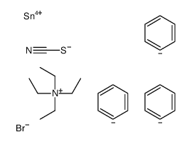 benzene,tetraethylazanium,tin(4+),bromide,thiocyanate Structure