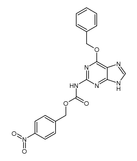4-nitrobenzyl (6-(benzyloxy)-9H-purin-2-yl)carbamate Structure