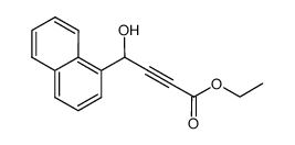 ethyl 4-hydroxy-4-(naphthalen-1-yl)but-2-ynoate结构式