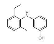 3-(2-ethyl-6-methylanilino)phenol Structure