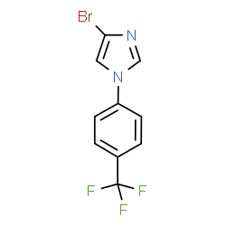 4-溴-1-(4-(三氟甲基)苯基)-1H咪唑结构式