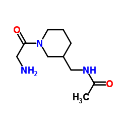 N-[(1-Glycyl-3-piperidinyl)methyl]acetamide Structure