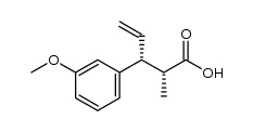 (2R,3R)-3-(3-methoxyphenyl)-2-methylpent-4-enoic acid结构式