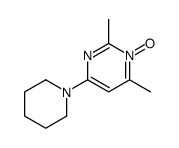 2,6-dimethyl-1-oxido-4-piperidin-1-ylpyrimidin-1-ium结构式