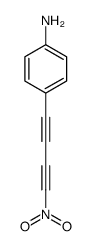 4-(4-nitrobuta-1,3-diynyl)aniline结构式