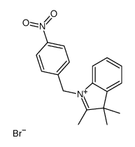 2,3,3-trimethyl-1-[(4-nitrophenyl)methyl]indol-1-ium,bromide Structure