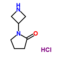 1-(Azetidin-3-yl)pyrrolidin-2-one hydrochloride结构式