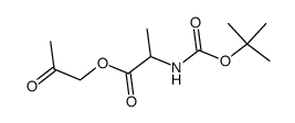 (+/-)-2'-oxopropyl-N-tert-butyloxycarbonylalaninate Structure