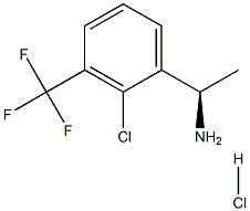 (1R)-1-[2-CHLORO-3-(TRIFLUOROMETHYL)PHENYL]ETHYLAMINE HYDROCHLORIDE Structure