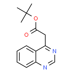 喹唑啉-4-乙酸叔丁酯结构式