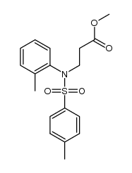 methyl N-tosyl-3-(2-methylanilino)propionate Structure