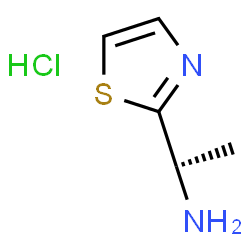 (R)-1-(噻唑-2-基)乙胺盐酸盐结构式