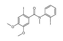 2-iodo-N-(2-iodophenyl)-4,5-dimethoxy-N-methylbenzamide结构式