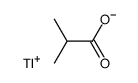 thallium(I) 2-methylpropanoate Structure