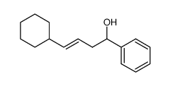 (E)-1-Phenyl-4-cyclohexyl-but-3-en-1-ol结构式