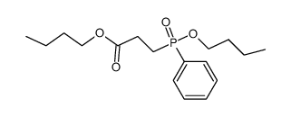 butyl 3-[butoxy(phenyl)phosphinyl]propionate结构式