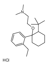 2-[2-tert-butyl-1-(2-ethylphenyl)cyclohexyl]oxyethyl-dimethylazanium,chloride Structure