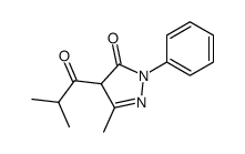 1-phenyl-3-methyl-4-i-butyryl-4-hydropyrazol-5-one Structure