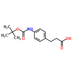 3-(4-叔丁氧基羰基氨基-苯基)丙酸图片