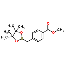 4-(Methoxycarbonyl)benzylboronic Acid Pinacol Ester Structure