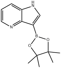 3-(4,4,5,5-四甲基-1,3,2-二噁硼烷-2-基)-1H-吡咯并[3,2-B]吡啶结构式
