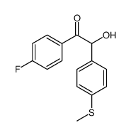 1-(4-fluorophenyl)-2-hydroxy-2-(4-methylsulfanylphenyl)ethanone结构式