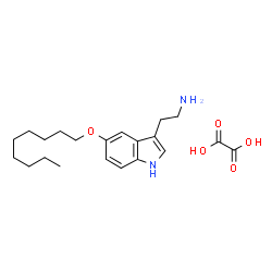 5-Nonyloxytryptamine oxalate structure