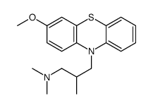 3-(3-methoxyphenothiazin-10-yl)-N,N,2-trimethylpropan-1-amine结构式